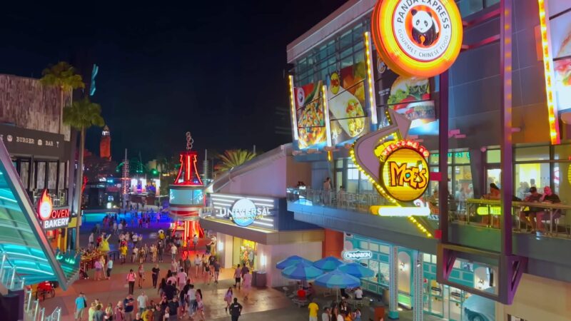 Universal CityWalk Orlando at Night